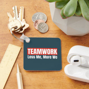 Customized Logo Inspirational Teamwork Business Key Ring