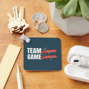 Customized Logo Motivational Team Player Office Key Ring