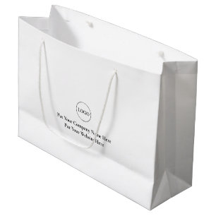 Customized Logo & Personalized Text Or Name Large  Gift Bag