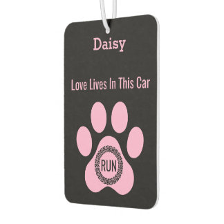 Customized Modern Daisy’s Paw Dog Love Funny Giftn Car Air Freshener