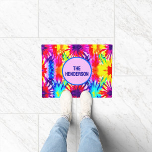 CUSTOMIZED MODERN DESIGN TIE-DYE DOORMAT