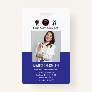 Customized Name and Photo   Company Security ID Badge