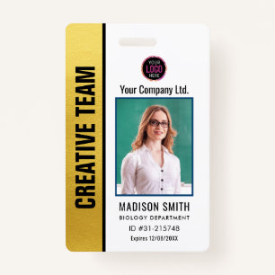 Customized Name and Photo    ID Card Badge ID Badge