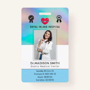 Customized Name and Photo    ID Card Badge ID Badge