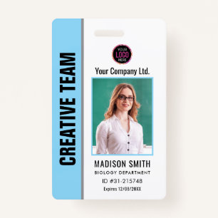 Customized Name and Photo    ID Card Badge ID Badge