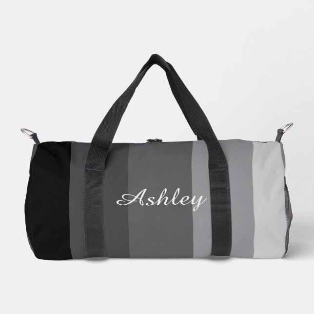 Customized Name Colourful Stylish Modern Elegant  Duffle Bag (Front)