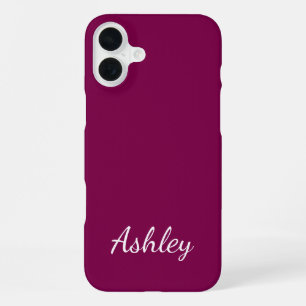 Customized Name Stylish Modern Elegant Minimalist  iPhone 16 Plus Case