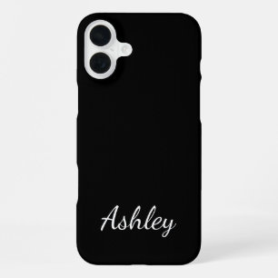 Customized Name Stylish Modern Elegant Minimalist  iPhone 16 Plus Case