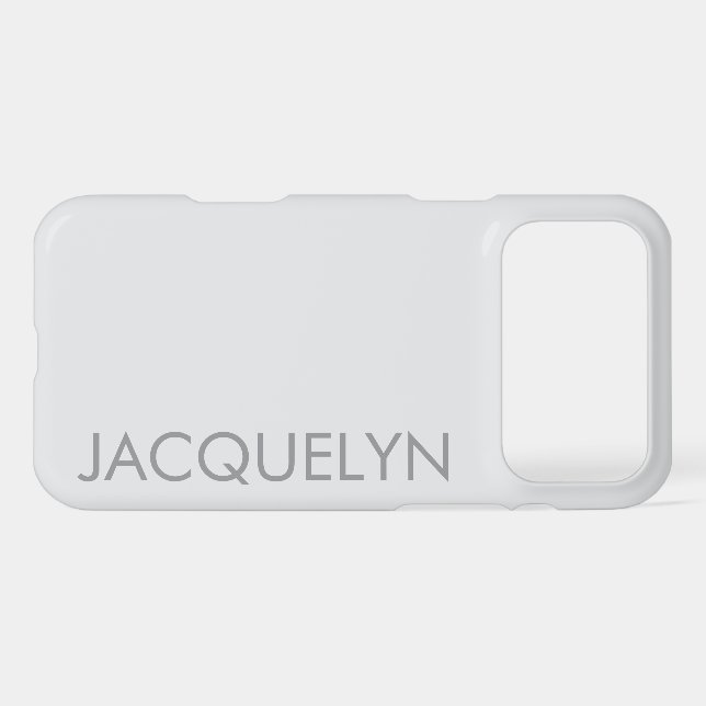 Customized Name Stylish Modern Minimal Monogram  (Back Horizontal)