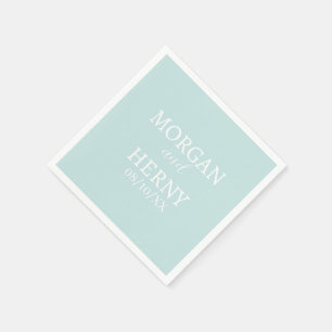 CUSTOMIZED NAME STYLISH MODERN PINK WEDDING  NAPKIN