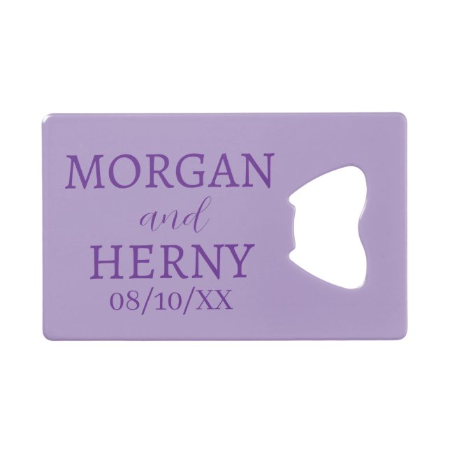 CUSTOMIZED NAME STYLISH MODERN WEDDING  (Front (Horizontal))