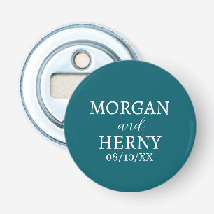 CUSTOMIZED NAME STYLISH MODERN WEDDING BOTTLE OPENER