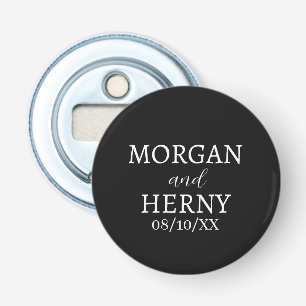 CUSTOMIZED NAME STYLISH MODERN WEDDING BOTTLE OPENER