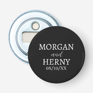 CUSTOMIZED NAME STYLISH MODERN WEDDING  BOTTLE OPENER