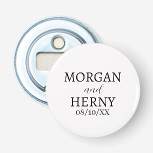 CUSTOMIZED NAME STYLISH MODERN WEDDING  BOTTLE OPENER