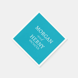 CUSTOMIZED NAME STYLISH MODERN  WEDDING  NAPKIN