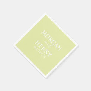 CUSTOMIZED NAME STYLISH MODERN  WEDDING  NAPKIN