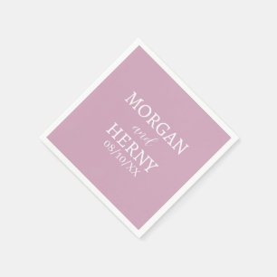 CUSTOMIZED NAME STYLISH MODERN  WEDDING  NAPKIN