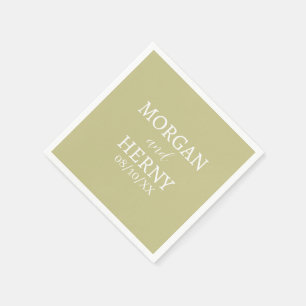 CUSTOMIZED NAME STYLISH MODERN  WEDDING  NAPKIN