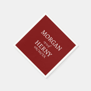 CUSTOMIZED NAME STYLISH MODERN  WEDDING  NAPKIN