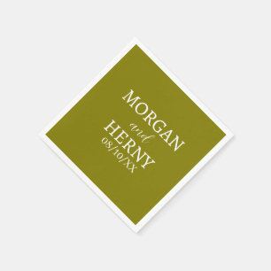CUSTOMIZED NAME STYLISH MODERN  WEDDING  NAPKIN