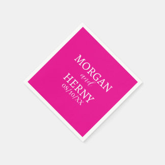 CUSTOMIZED NAME STYLISH MODERN  WEDDING  NAPKIN