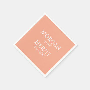 CUSTOMIZED NAME STYLISH MODERN  WEDDING  NAPKIN