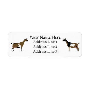 Customized Nigerian Dwarf Dairy Goat Address Label