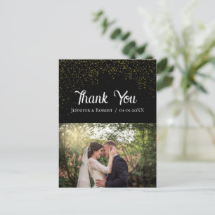 Customized Own Photo Wedding Thank you Postcard