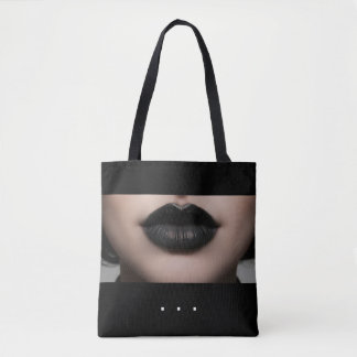 Customized Personalized Shopping Tote Bag - Lips