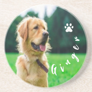  Customized Pet  Photo Dog Lover with Photo Coaster