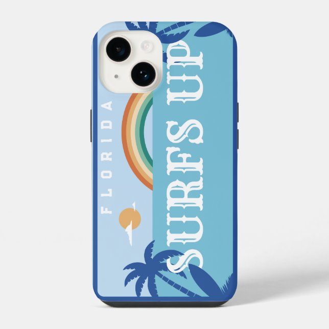 CUSTOMIZED SURFS UP FLORIDA  iPhone CASE (Back)