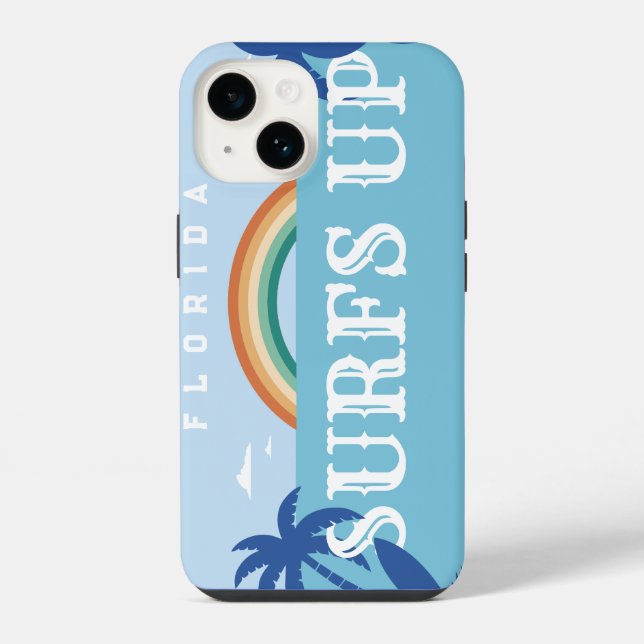 CUSTOMIZED SURFS UP FLORIDA  iPhone CASE (Back)