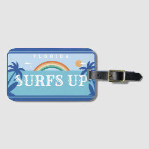 CUSTOMIZED SURFS UP FLORIDA  LUGGAGE TAG