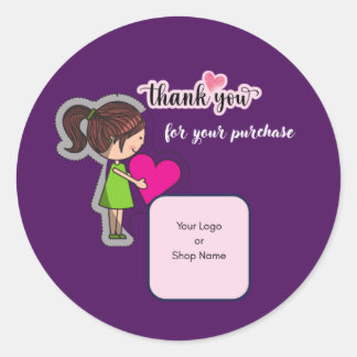 Customized Thank You Card for Your Purchase Labels
