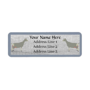 Customized Toggenburg Dairy Goat Address Label