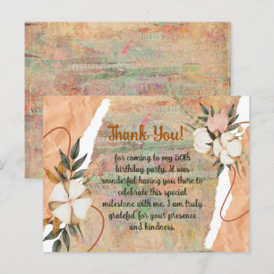 CUSTOMIZED VINTAGE THEME THANK YOU CARD