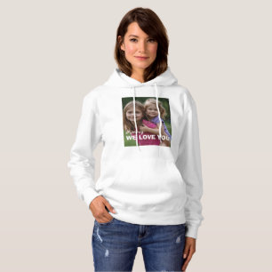 Customized with 2 and text hoodie