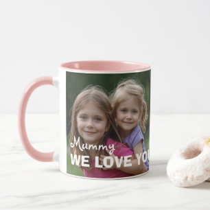 Customized with 2 and text mug