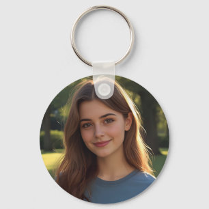 Customized with two photos key ring