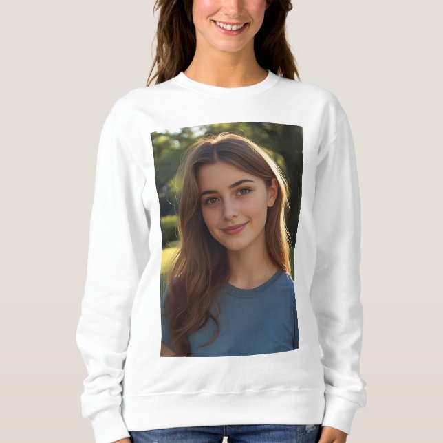 Customized with two photos sweatshirt (Front)