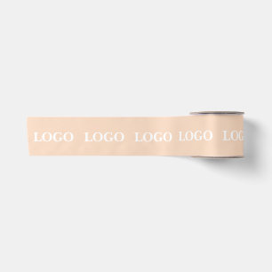 CUSTOMIZED YOUR LOGO STYLISH MODERN SMALL BUSINESS SATIN RIBBON