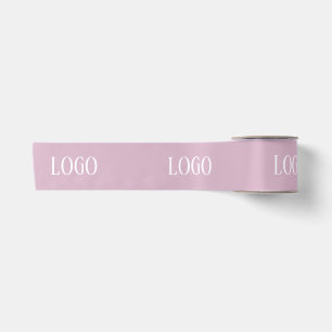 Customized Your Own Logo Stylish Modern Minimal Satin Ribbon
