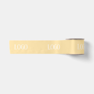 Customized Your Own Logo Stylish Modern Minimal Satin Ribbon