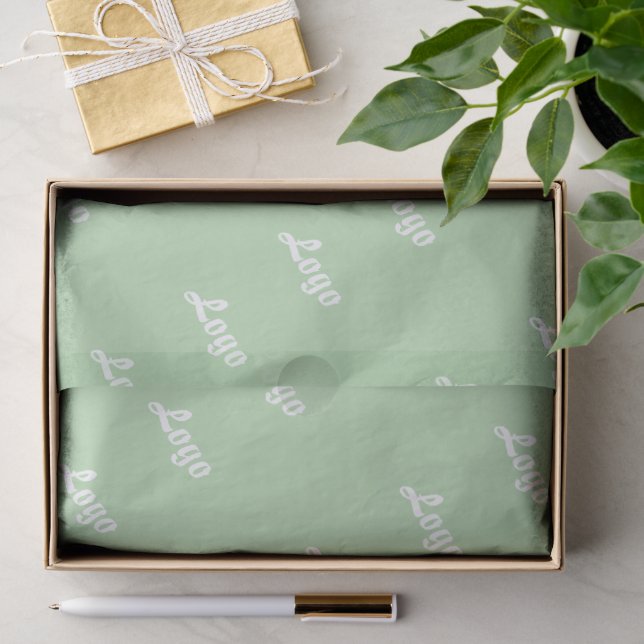 Customized Your Own Logo Stylish Modern Minimal Tissue Paper (Gift)