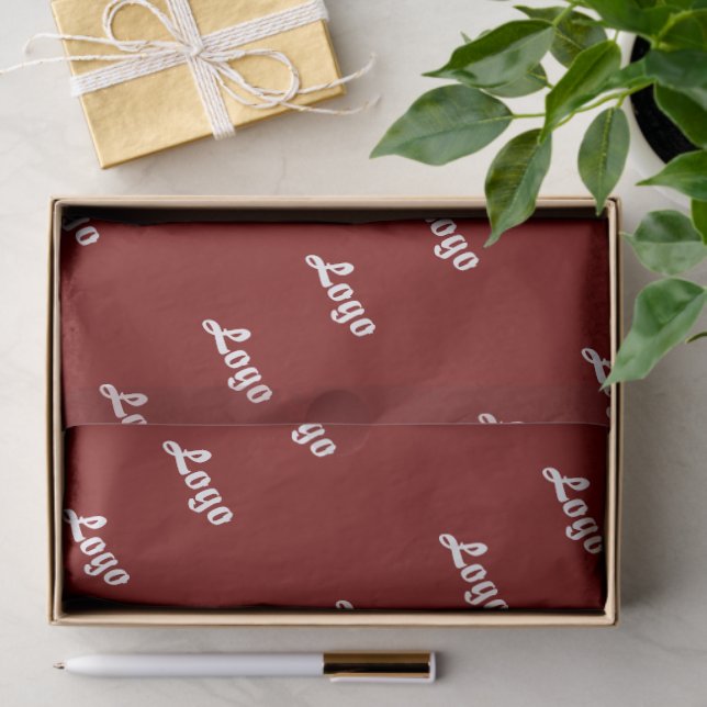 Customized Your Own Logo Stylish Modern Minimal Tissue Paper (Gift)