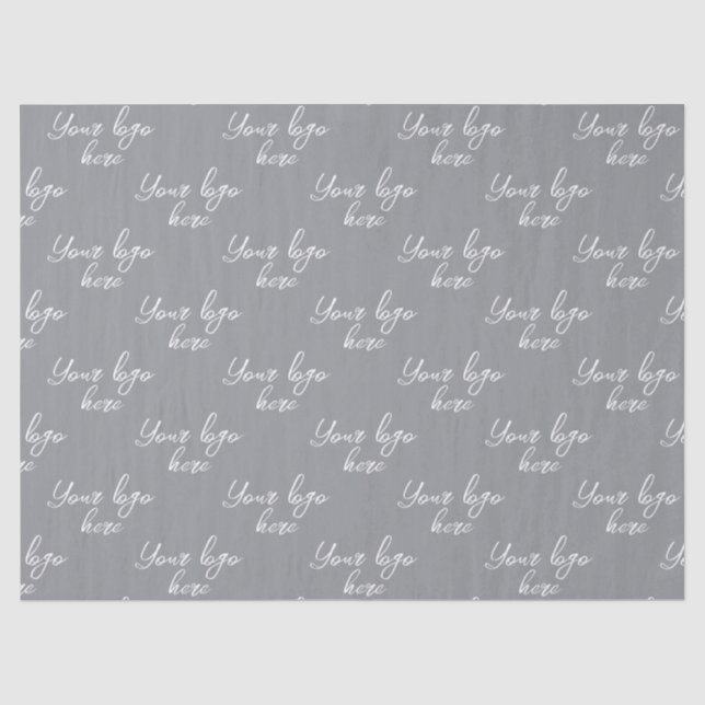 Customized Your Own Logo Stylish Modern Minimal   Tissue Paper (Front)