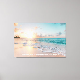 CustomizeDigital Painting - Sea Beach Sunset Canvas Print