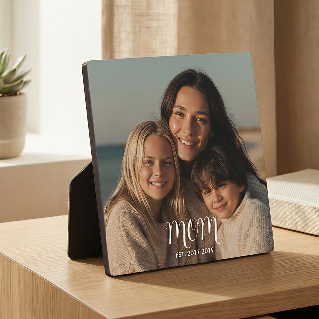 CustomMom Established Modern Script  Plaque (Creator Uploaded)