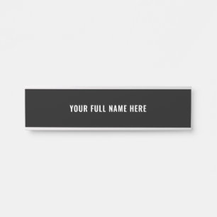 Custon Full Name Door Sign Your Colours and Fonts